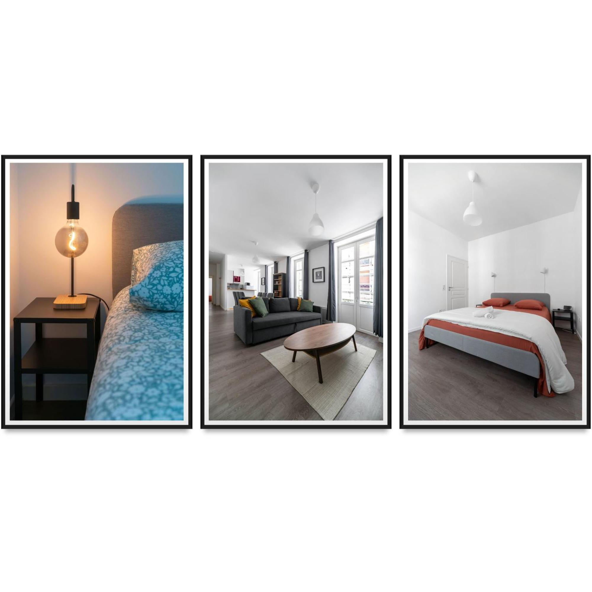 Le Brit - Grand Appartement Design, 3 Chambres, Centre Ville 비시 외부 사진